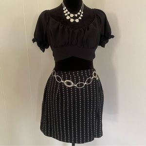 Vintage 90s mini wrap skirt size 7